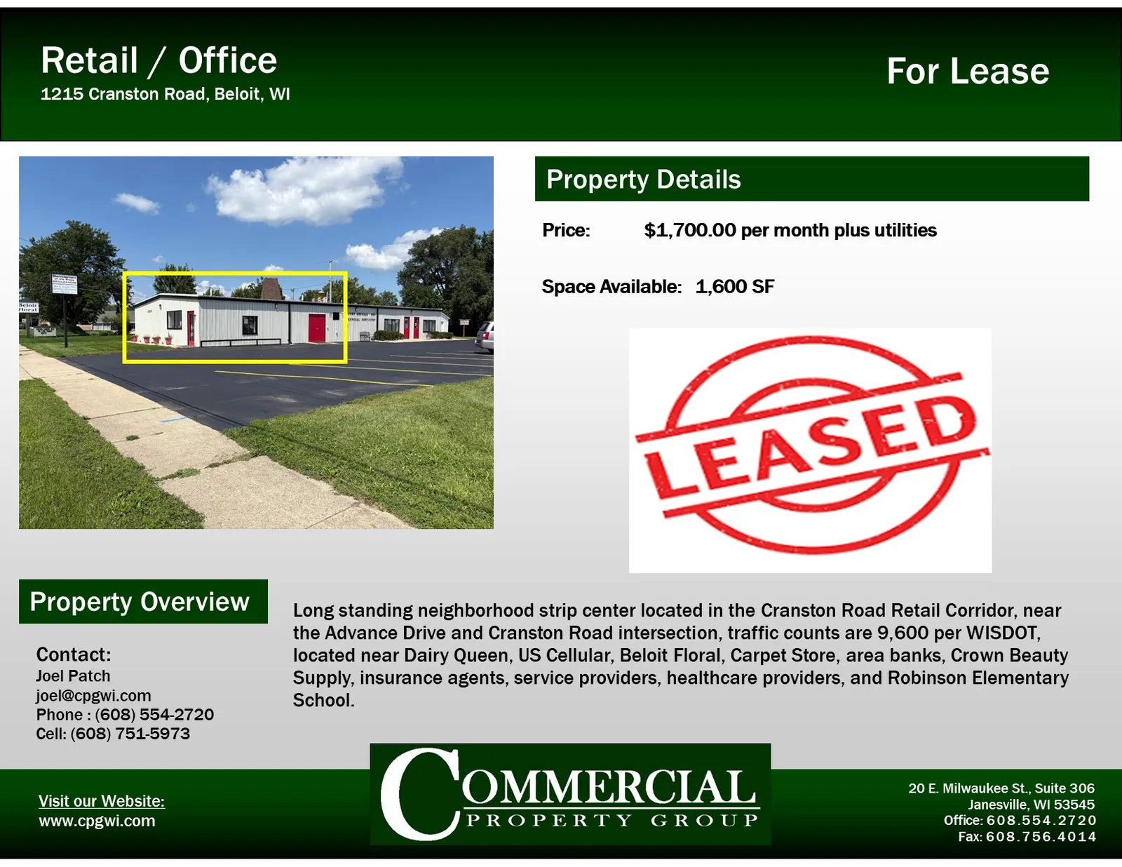 Cranston Road Office/Retail — 1215 Cranston Road, Beloit
